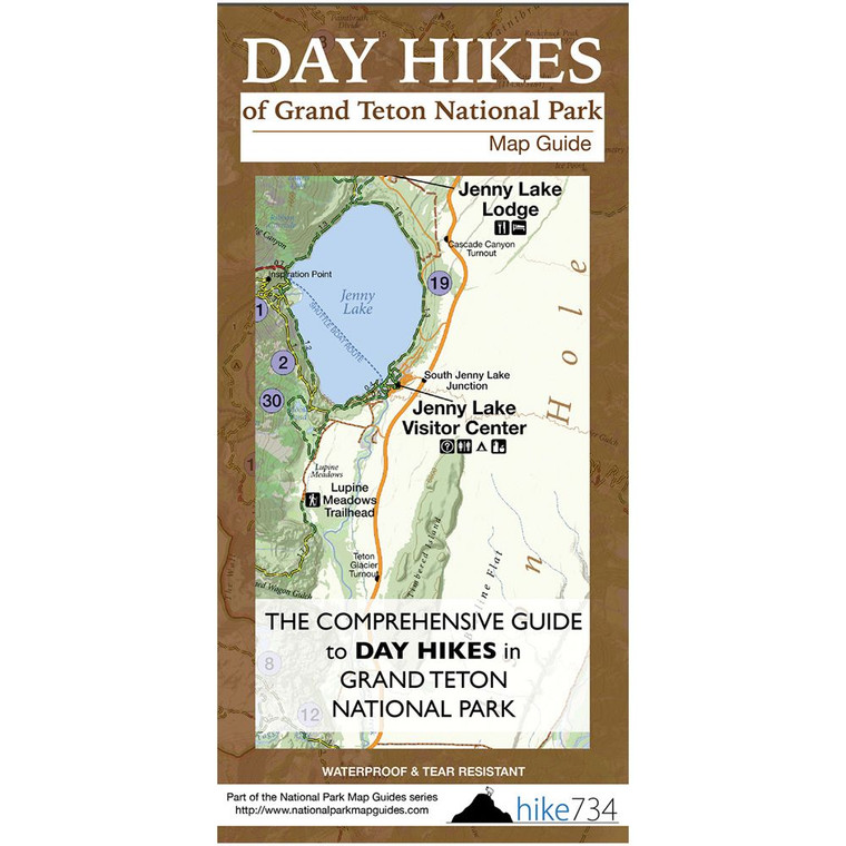 Day Hikes of Teton National Park Map Guide