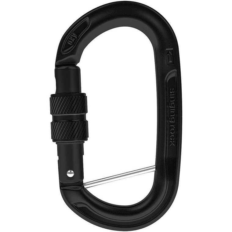 Singing Rock Oxy Captive Bar | Screw Gate | Black