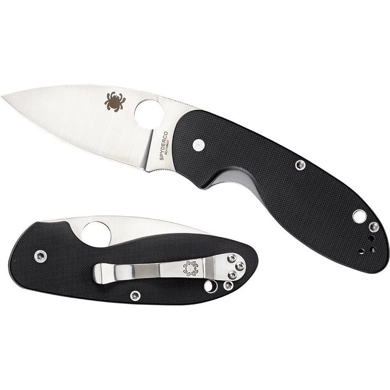 Spyderco Efficient G-10 Black Plainedge