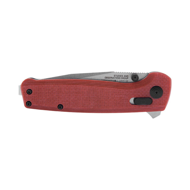 SOG TERMINUS XR G10 2.95" Folding Pocket Knife (Crimson) - Presentation Box