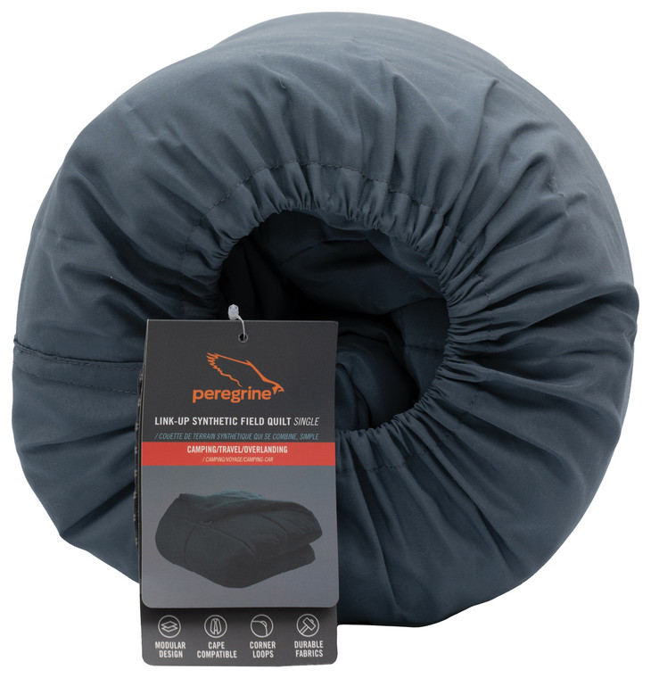 PEREGRINE  LINK-UP SYNTHETIC FIELD QUILT | DOUBLE | STONE GRAY