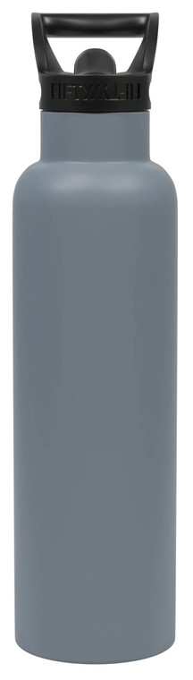 FIFTY/FIFTY  21 OZ VACCUM INSULATED W/STRAW CAP | GREY