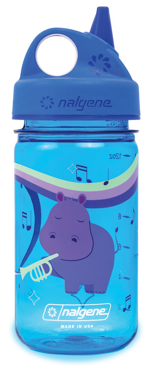 NALGENE  KIDS 12 OZ GRIP-N-GULP SUSTAIN | MUSICAL HIPPO