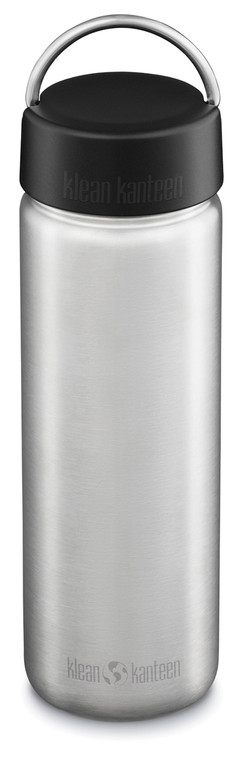 KLEAN KANTEEN  WIDE 27 OZ | BRUSHED STAINLESS W/ LOOP CAP