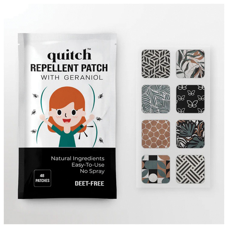 Quitch Sticker Quitch Bug Repellent Patch | 48 Count Pouch