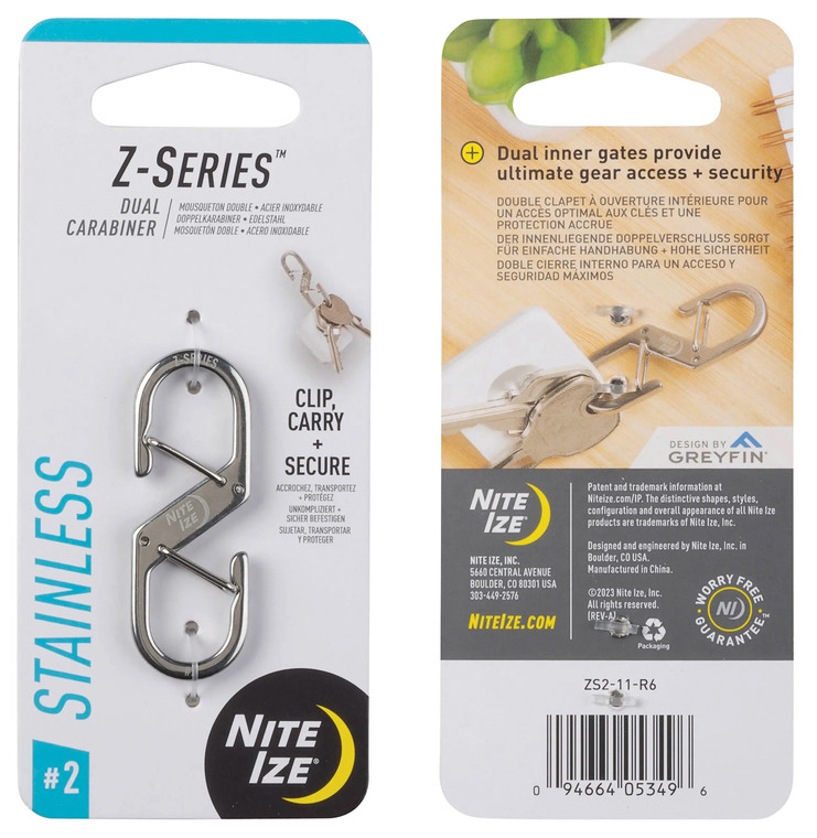 NITE IZE Z-SERIES #2 DUAL CARABINER