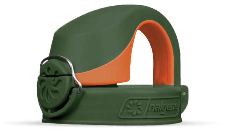 NALGENE OTF LID JUNIPER/ORANGE (BULK)