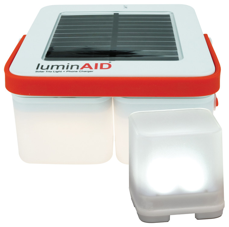 LUMINAID  TRIO LANTERN WITH PHONE CHARGER