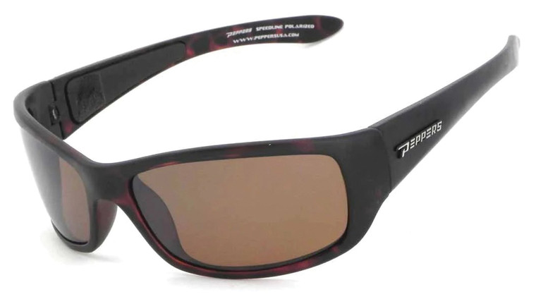 Peppers Sunglasses Cutthroat | Brown W/Green Lens Floating
