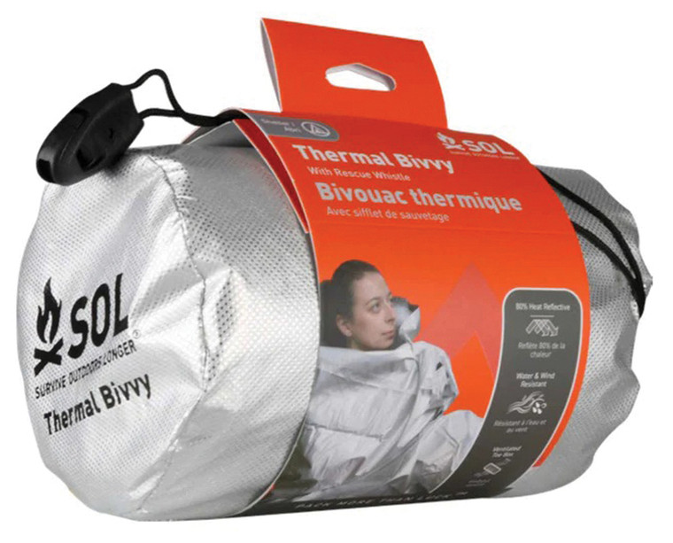 SOL  THERMAL BIVVY W/ RESCUE WHISTLE