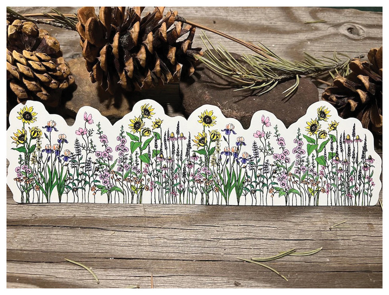 STICKER ART FIELD OF FLOWERS WRAP