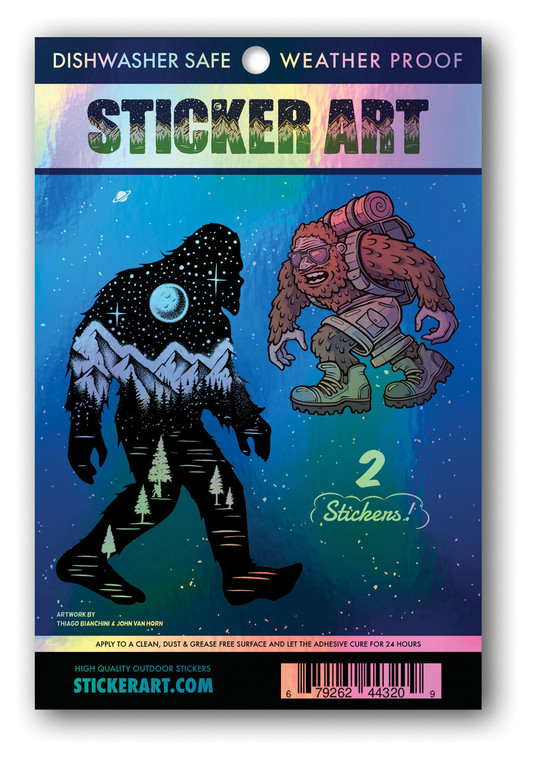 STICKER ART SASQUATCH HOLOGRAPHIC