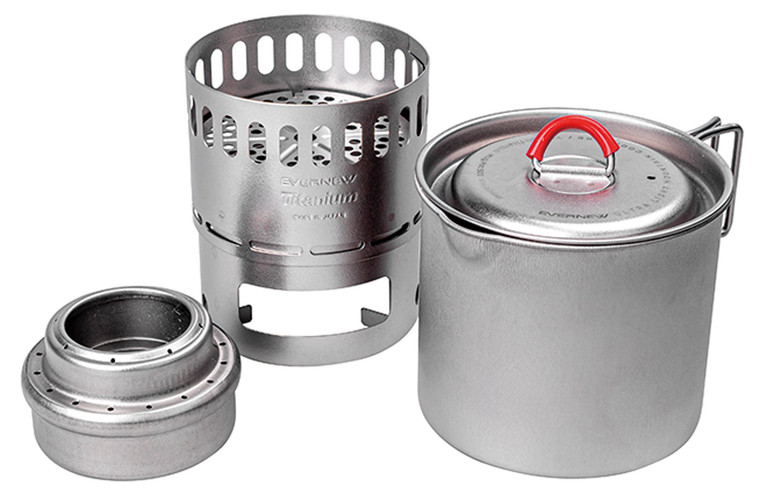 EVERNEW  TITANIUM MUG POT 500 STOVE SET