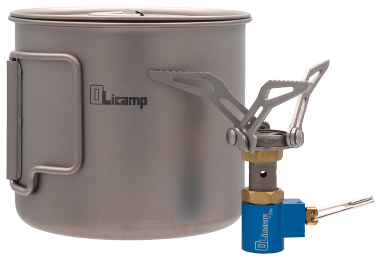 OLICAMP  ION STOVE WITH TITANIUM SPACE SAVER 550 MUG COMBO
