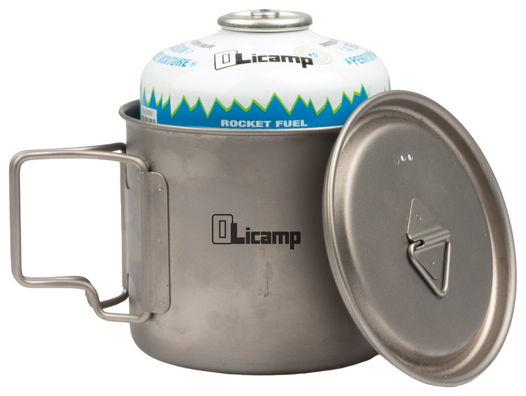 OLICAMP  SPACE SAVER MUG WITH LID | TITANIUM | 550 ML