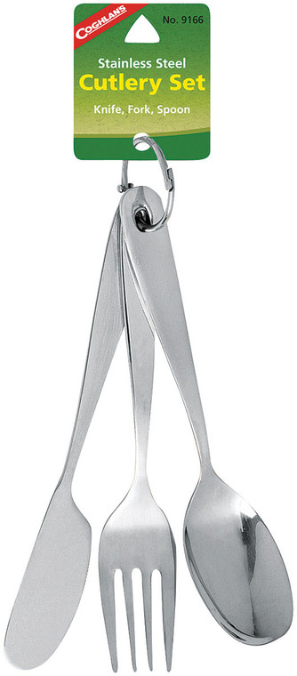 COGHLANS STAINLESS STEEL RING CUTLERY SET