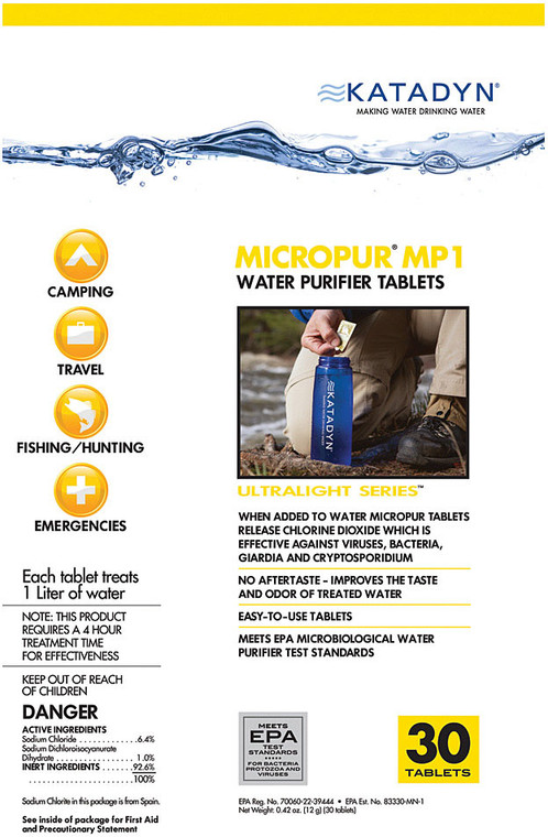 KATADYN MICROPUR TABLETS 30 PACK