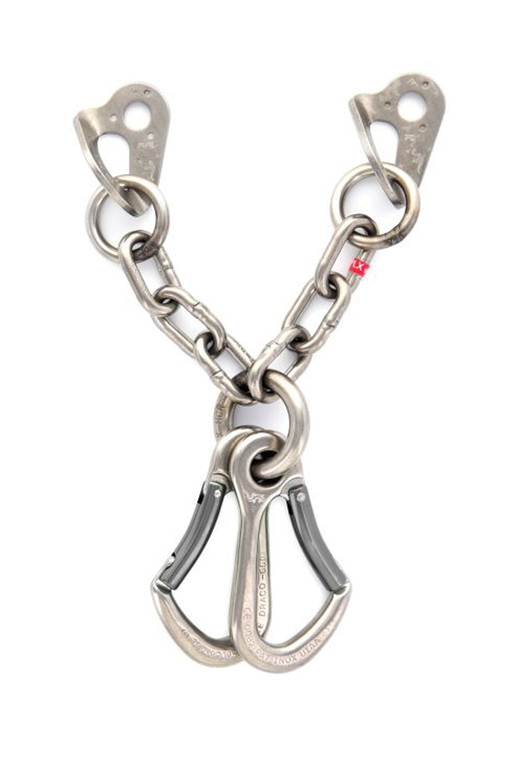 FIXE  1/2 V ANCHOR WITH 2 DRACO KEY LOCK CARABINERS STAINLESS STEEL