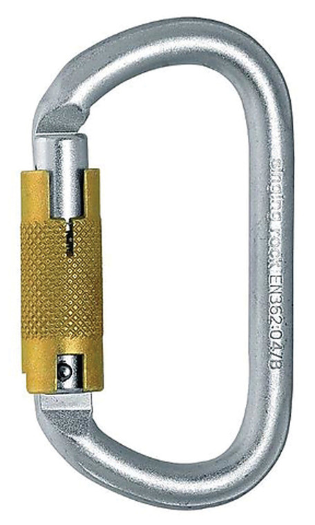 SINGING ROCK  STEEL OVAL 3AL TRIPLELOCK CARABINER
