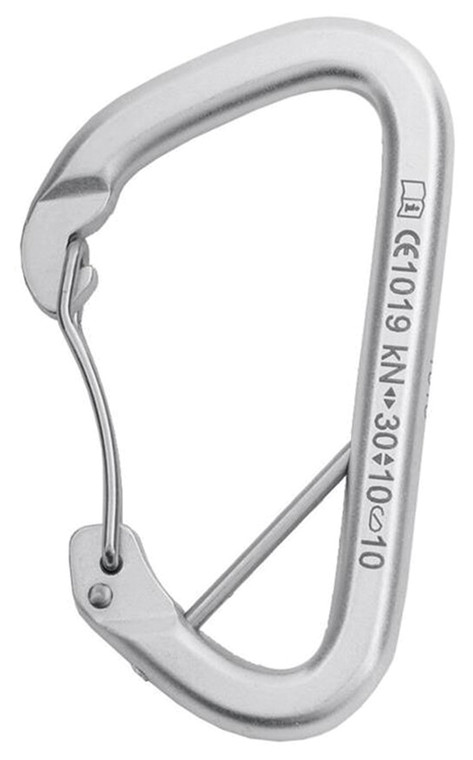 SINGING ROCK ARTWALL STEEL D WIREGATE CARABINER WITH CAPTIVE BAR