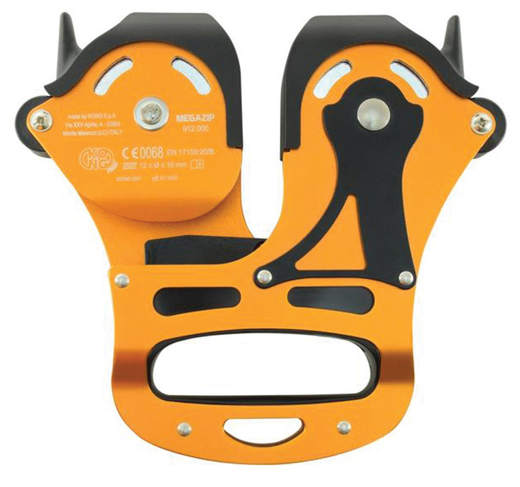 Kong Megazip Double Pulley | Orange/black