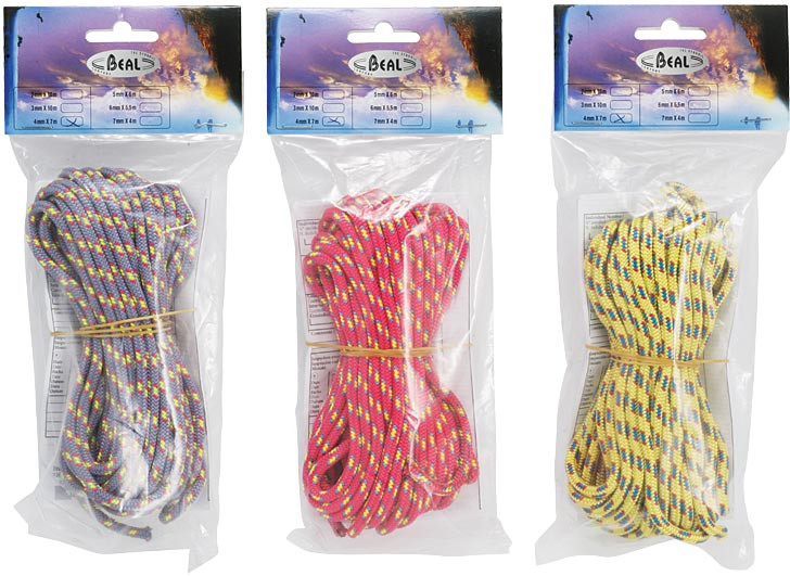 BEAL CUT CORD 4MM DIAMETER 7M LENGTH - ASSORTED COLORS