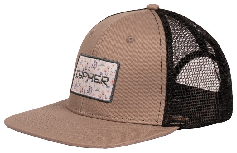 CYPHER  BE BRAVE MID-CROWN TRUCKER HAT | GRAY/BLUE