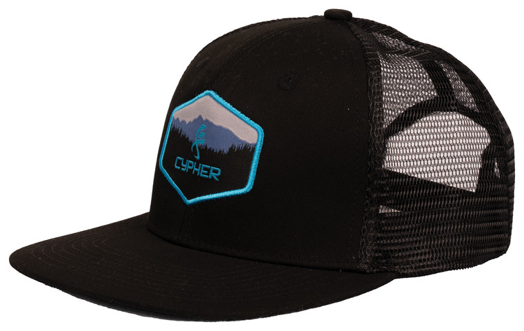 CYPHER  DUOSCAPE MID-CROWN TRUCKER HAT | BLUE/BLUE