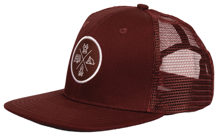 PEREGRINE  CROSS MID-CROWN TRUCKER | MAUVE/MAUVE