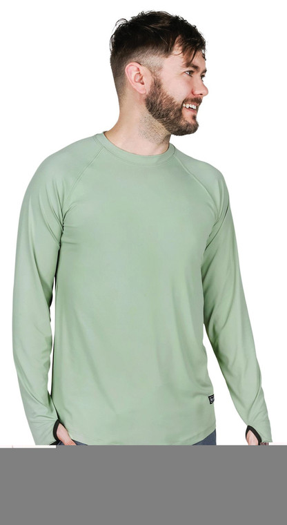 BLACKSTRAP BRACKISH MEN'S OLIVE CREW | SMALL