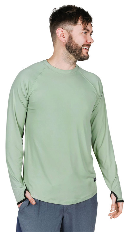 BLACKSTRAP BRACKISH MEN'S OLIVE CREW | X-LARGE