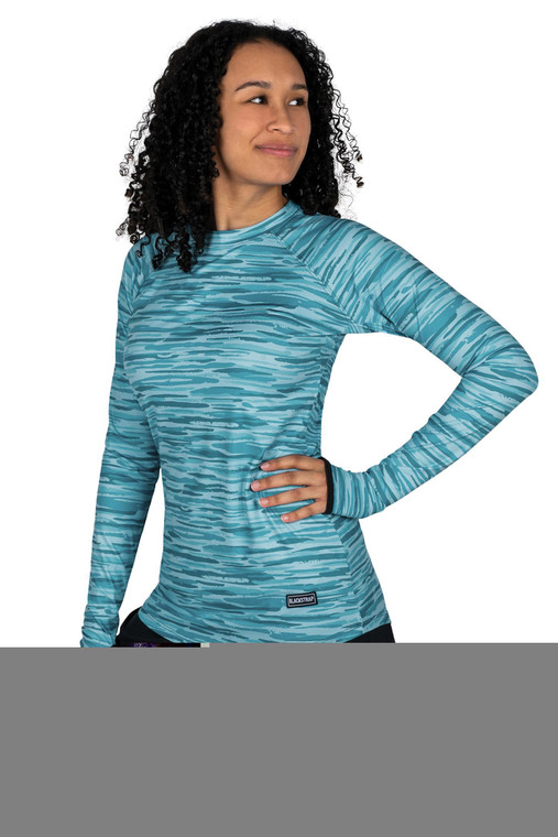 BLACKSTRAP BRACKISH WOMEN'S RIVER TEAL CREW | MEDIUM