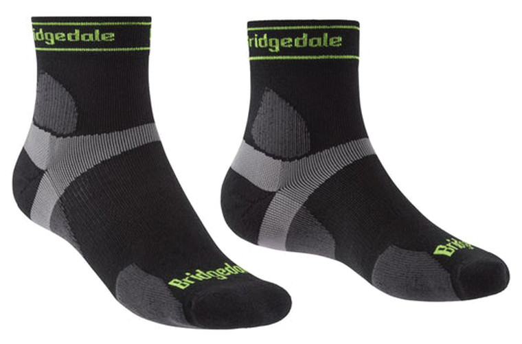 BRIDGEDALE  TRAIL RUN ULTRALIGHT MEN'S SOCKS 3/4 CREW MERINO | BLUE | MEDIUM