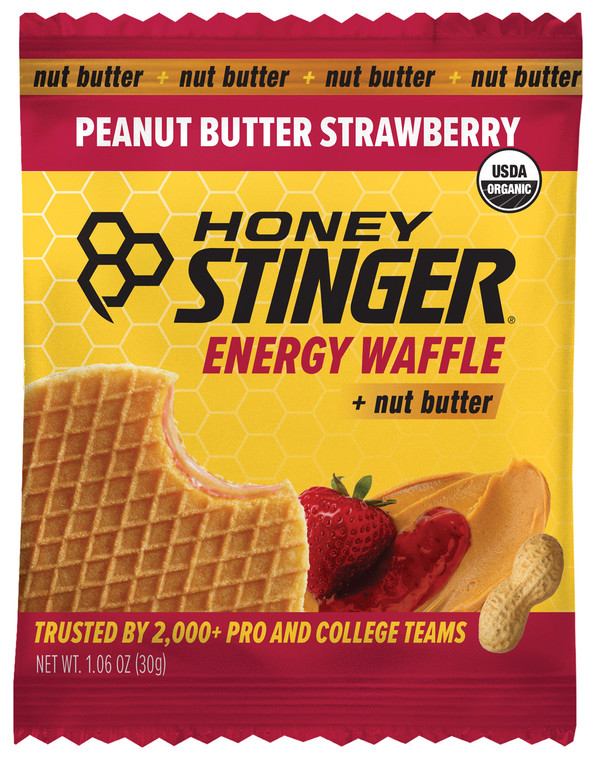 HONEY STINGER STINGER WAFFLE PEANUT BUTTER STRAWBERRY | BOX OF 12