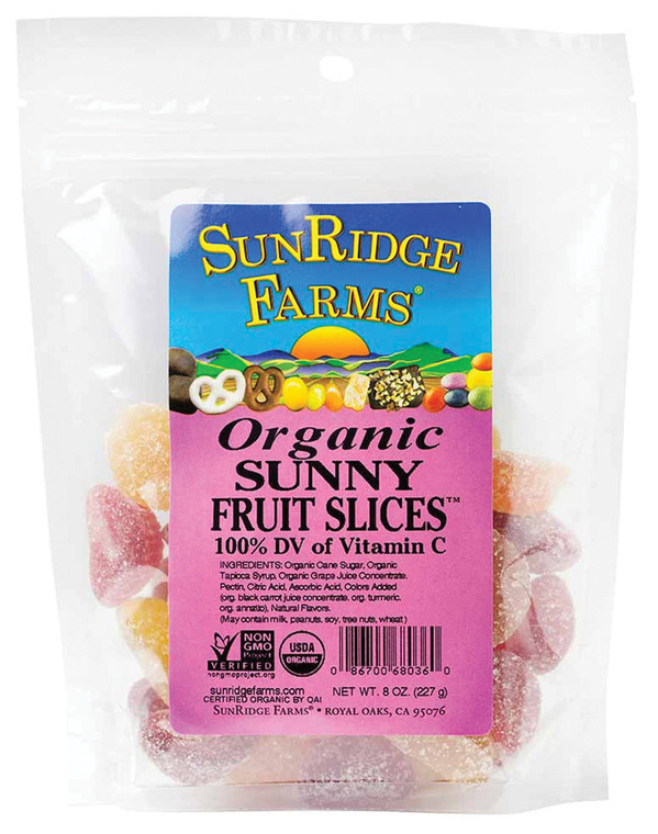 SUNRIDGE FARMS  SUNNY FRUIT SLICES ORGANIC | 8 OZ