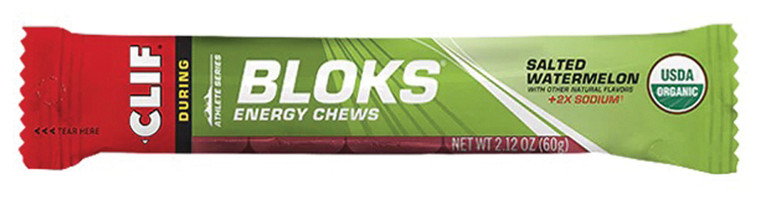 CLIF SHOT BLOK SALTED WATER MELON | BOX OF 18