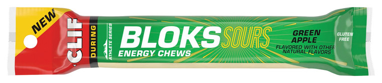 CLIF SHOT BLOK SOURS GREEN APPLE | BOX OF 18