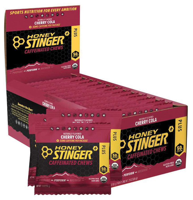 HONEY STINGER CAFFEINATED CHEW CHERRY COLA | BOX OF 12