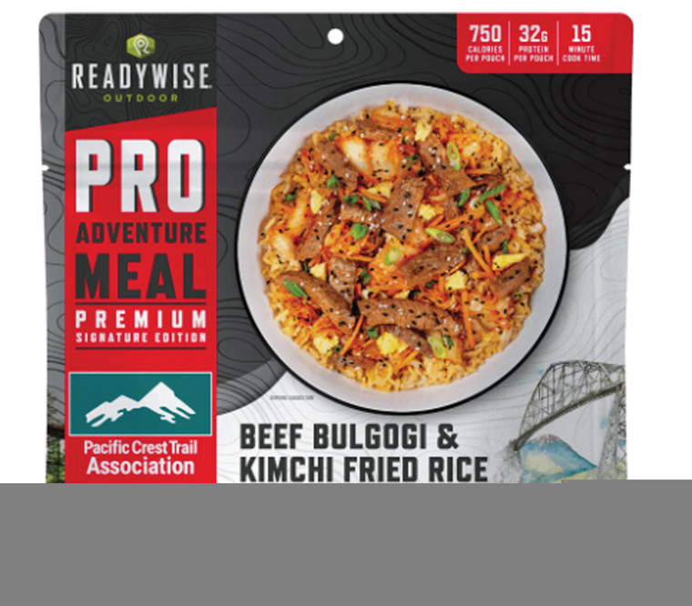 READYWISE  OUTDOOR PRO MEAL BEEF BULGOGI AND KIMCHI FRIED RICE