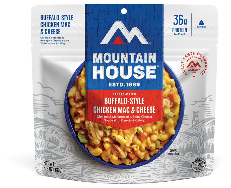 Mountain House Meals | Buffalo Style Chicken Mac & Cheese Cl