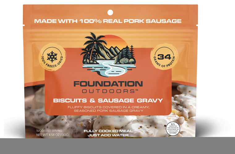 FOUNDATION OUTDOORS  BISCUITS & SAUSAGE GRAVY