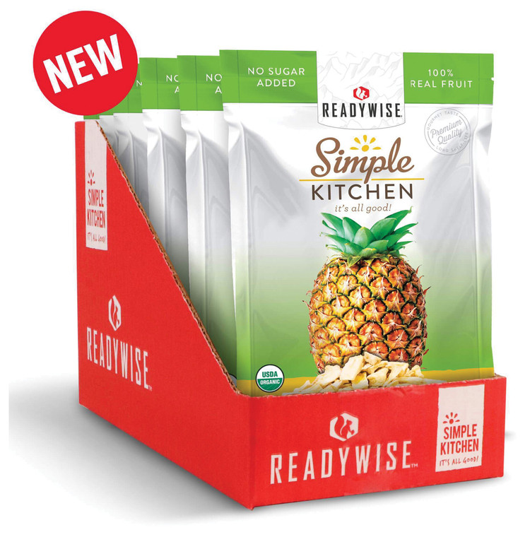 Readywise Organic Freeze Dried Pineapples