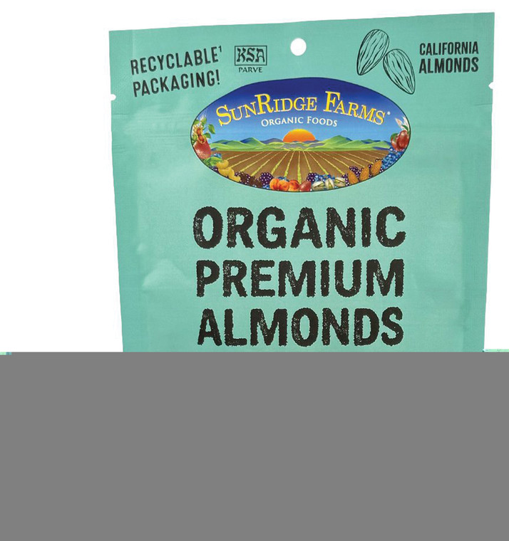 SUNRIDGE FARMS WHOLE PREMIUM ALMONDS ORGANIC 6 OZ