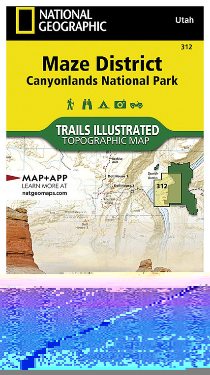 MAZE DISTRICT CANYONLANDS NATIONAL PARK MAP
