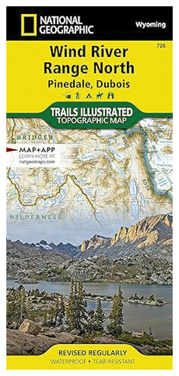 WIND RIVER RANGE NORTH MAP [PINEDALE, DUBOIS]