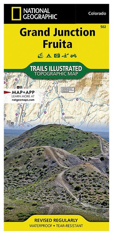 NATIONAL GEOGRAPHIC  GRAND JUNCTION FRUITA MAP