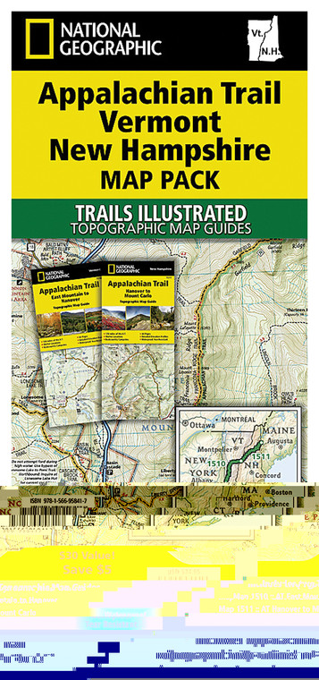 APPALACHIAN TRAIL VT NH MAP PACK