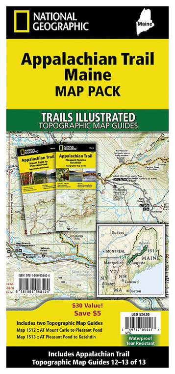 APPALACHIAN TRAIL MAINE MAP PACK