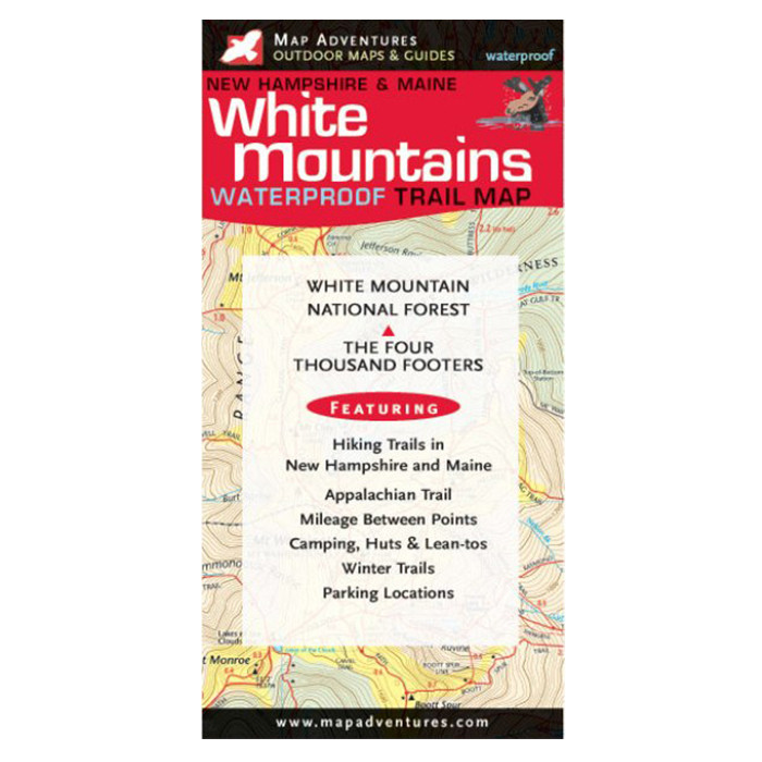WHITE MOUNTAINS WATERPROOF TRAIL MAP