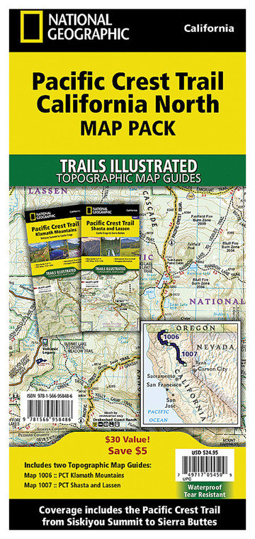 NATIONAL GEOGRAPHIC  PCT CA NORTH MAP PACK